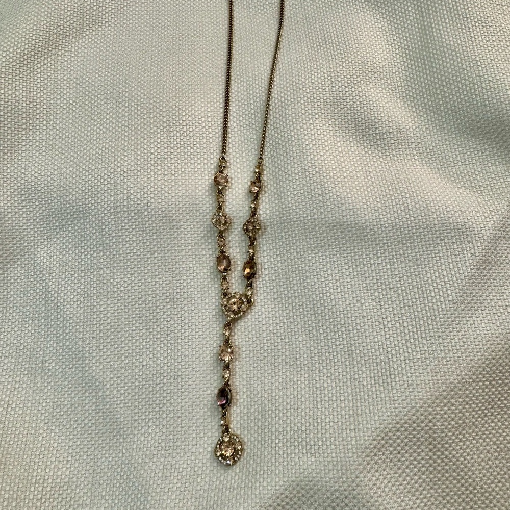 Givenchy Gold Crystal Necklace